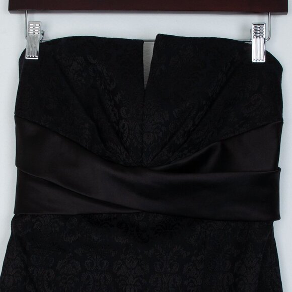 White House Black Market Floral Strapless Sheath Dress Size 4 - Picture 4 of 8